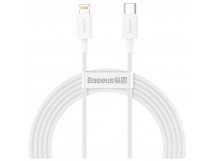 Кабель Baseus Superior Series (Быстрая зарядка) (USB-C / Lightning) PD 20W (2m) (Белый)