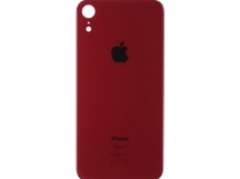 Задняя крышка (стекло) Узкий вырез iPhone XR (Red)