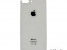 Задняя крышка (стекло) Широкий вырез iPhone 8 Plus (Silver)