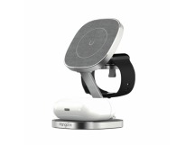Беспроводное зарядное устройство (БЗУ) MangoTek WL031 (3 in 1) (Silver)