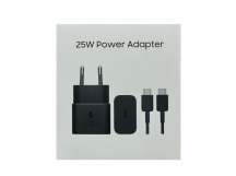 Зарядное устройство + кабель Samsung Travel 25W Black Service Pack 100% OR