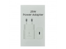 Сетевой адаптер Samsung 25W USB-C (Белый) Service Pack 100% Оригинал