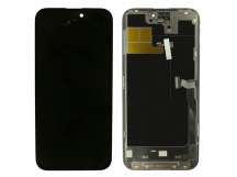 Дисплей для iPhone 14 Pro Max + тачскрин + рамка (черный), SOFTOLED RJ (шлейф IC)