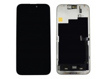 Дисплей для iPhone 15 Pro Max + тачскрин + рамка (черный), SOFTOLED RJ (шлейф IC)