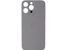 Задняя крышка (стекло) Узкий вырез iPhone 14 Pro Max (Silver)
