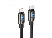 Кабель Type-C - Type-C HOCO U143 (240W/3А/1.2m/кабель 6 мм) черный