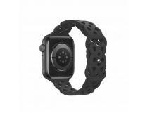 Силиконовый ремешок для часов Apple Watch HOCO WA09 42/44/45/49мм черный
