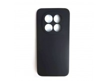 Чехол силиконовый Xiaomi Redmi Note 15 Pro матовый с защитой камеры черный