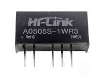 Модули питания Hi-Link A0505S-1WR3 Модуль DC-DC преобразователь сгальванической развязкой Uвх=5В Uвых=±5В Pвых=1Вт