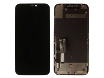 Дисплей для iPhone 11 + тачскрин + рамка (черный), оригинал (замененостекло)