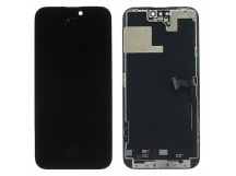 Дисплей для iPhone 14 Pro Max + тачскрин + рамка (черный), оригинал(заменено стекло)