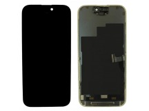 Дисплей для iPhone 15 Pro + тачскрин + рамка (черный), оригинал(заменено стекло)