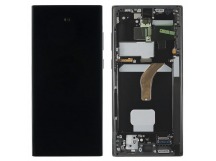 Дисплей для Samsung SM-S908 Galaxy S22 Ultra 5G + тачскрин + рамка(графит), ОРИГ100%
