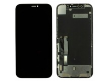 Дисплей для iPhone XR + тачскрин + рамка (черный), оригинал (замененостекло)