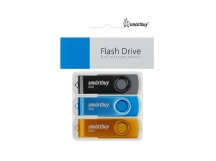 USB  32GB  Smart Buy  Twist  комплект 3 шт. (чёрный / синий / жёлтый)