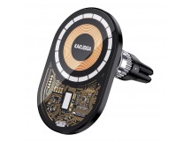 Автодержатель с беспроводной зарядкой KAKUSIGA KSC-1060 магнитный в дефлектор 15W черный