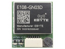 Модули беспроводные, радио EBYTE Модуль E108-GN03D (AT6558R)навигационной системы GPS/GLONASS/BDS с UART интерфейсомU=3,3-5В и керамической антенной