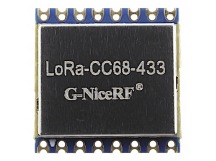 Модули беспроводные, радио G-NiceRF LLCC68 Модуль LoRa-CC68-433цифрового трансивера LoRa с SPI интерфейсом F=433МГц U=3,3В 22dBm(160мВт)