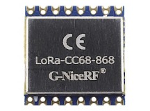 Модули беспроводные, радио G-NiceRF LLCC68 Модуль LoRa-CC68-868цифрового трансивера LoRa с SPI интерфейсом F=868МГц U=3,3В 22dBm(160мВт)