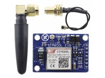 Модули беспроводные, радио NONAME SIM800L blue Модуль GSM наплате с разъемом microSIM Uвх=3,3-5В с антенной