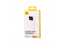 Внешний АКБ с дисплеем Baseus Star-Lord (Быстрая зарядка) (30000mAh) (30W) (Белый) (+Кабель)