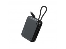 Внешний аккумулятор MangoTek CP01C (10000mAh) (30W) (Встроенный кабель USB-C) (Black)