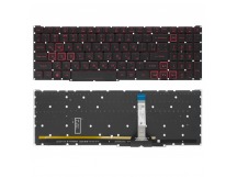 Клавиатура Acer Nitro 5 AN517-55 с красной подсветкой (узкий шлейф клавиатуры)