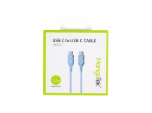 Кабель MangoTek MCC11 (USB-C / USB-C) (60W) (1,2м) (Нейлон) (Blue)