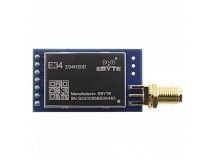 Модули беспроводные, радио EBYTE nRF24L01 Модуль E34-2G4H20Dцифрового трансивера с UART интерфейсом F=2,4-2,518ГГц U=5В 20dBmSMA-K (100мВт)
