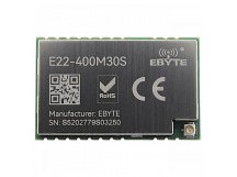 Модули беспроводные, радио EBYTE SX1268 Модуль E22-400M30Sцифрового трансивера LoRa с SPI интерфейсом F=410-493МГц U=5В30dBm IPEX-J (1Вт)