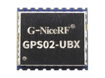 Модули беспроводные, радио G-NiceRF  Модуль GPS02-UBXнавигационной системы GPS/GLONASS/BDS/Galileo с UARTинтерфейсом U=3,3В на платформе UBX-M10050-KB