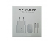 Зарядное устройство + кабель Samsung Travel 45W White Service Pack 100% OR