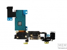 Шлейф с разъемом зарядки + разъем гарнитуры + микрофон iPhone 6S Plus Оригинал IC (Белый)