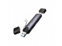 Кард-ридер Hoco HB56 Victory USB/Type-C 3-in-1 (metal grey) (243872)