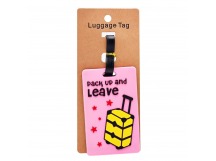 Брелок-бирка для багажа - Luggage Tag (Чемодан) (pink/yellow) (244520)