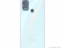Задняя крышка Huawei Honor 9A (MOA-LX9N) (Голубой) (Со стеклом камеры) Premium