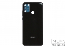 Задняя крышка Huawei Honor 9A (MOA-LX9N) (Черный) (Со стеклом камеры) Premium