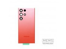 Задняя крышка Samsung Galaxy S23 Ultra (S918) (Красный) (Со стеклом камеры) Premium