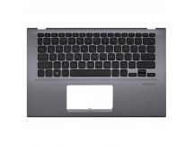 Топ-панель Asus VivoBook R424D серая с подсветкой