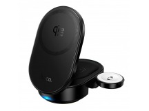 ЗУ Сетевое Беспроводное Hoco CQ23 Pole 3-in-1 magnetic wireless fast charger (black) (244450)