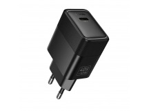 Адаптер Сетевой Hoco CS113A Type-C 40W (black) (244469)