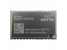Модули беспроводные, радио EBYTE SX1262 Модуль E22-900M33S цифрового трансивера LoRa с SPI интерфейсом F=850-930МГц U=3В33dBm IPEX-J (2Вт)