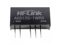 Модули питания Hi-Link A0512S-1WR3 Модуль DC-DC преобразователь сгальванической развязкой Uвх=5В Uвых=±12В Pвых=1Вт