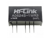 Модули питания Hi-Link A0524S-1WR3 Модуль DC-DC преобразователь сгальванической развязкой Uвх=5В Uвых=±24В Pвых=1Вт