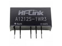 Модули питания Hi-Link A1212S-1WR3 Модуль DC-DC преобразователь сгальванической развязкой Uвх=12В Uвых=±12В Pвых=1Вт