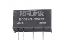 Модули питания Hi-Link B0524S-2WR3 Модуль DC-DC преобразователь сгальванической развязкой Uвх=5В Uвых=24В Pвых=2Вт