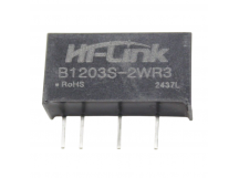 Модули питания Hi-Link B1203S-2WR3 Модуль DC-DC преобразователь сгальванической развязкой Uвх=12В Uвых=3,3В Pвых=2Вт
