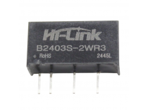 Модули питания Hi-Link B2403S-2WR3 Модуль DC-DC преобразователь сгальванической развязкой Uвх=24В Uвых=3,3В Pвых=2Вт