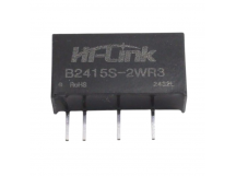 Модули питания Hi-Link B2415S-2WR3 Модуль DC-DC преобразователь сгальванической развязкой Uвх=24В Uвых=15В Pвых=2Вт