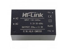Модули питания Hi-Link HLK-5M05B Модуль питания AC-DCUвх=100-240В Uвых=5В Pвых=5Вт
